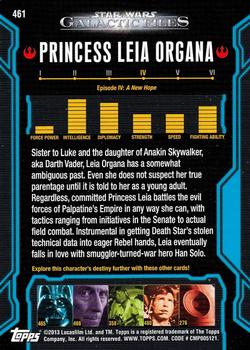 2013 Topps Star Wars: Galactic Files Series 2 #461 Princess Leia Organa Back