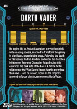 2013 Topps Star Wars: Galactic Files Series 2 #465 Darth Vader Back
