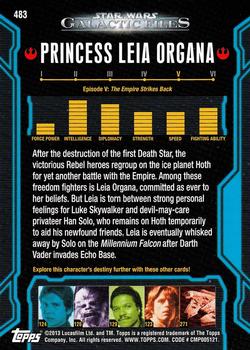 2013 Topps Star Wars: Galactic Files Series 2 #483 Princess Leia Organa Back