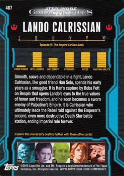 2013 Topps Star Wars: Galactic Files Series 2 #487 Lando Calrissian Back