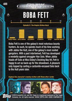 2013 Topps Star Wars: Galactic Files Series 2 #489 Boba Fett Back