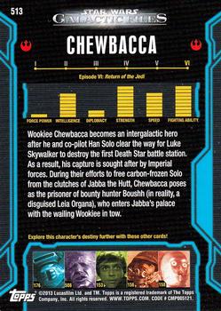 2013 Topps Star Wars: Galactic Files Series 2 #513 Chewbacca Back