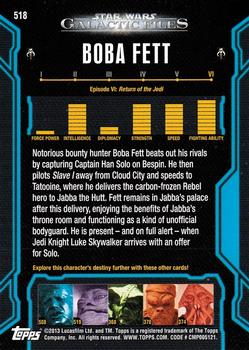 2013 Topps Star Wars: Galactic Files Series 2 #518 Boba Fett Back