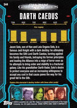 2013 Topps Star Wars: Galactic Files Series 2 #544 Darth Caedus Back