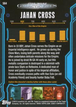2013 Topps Star Wars: Galactic Files Series 2 #564 Jahan Cross Back