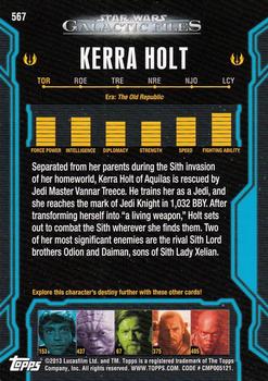 2013 Topps Star Wars: Galactic Files Series 2 #567 Kerra Holt Back