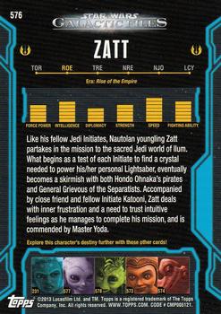 2013 Topps Star Wars: Galactic Files Series 2 #576 Zatt Back