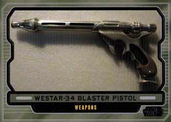 2013 Topps Star Wars: Galactic Files Series 2 #602 WESTAR-34 Blaster Pistol Front