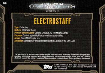 2013 Topps Star Wars: Galactic Files Series 2 #609 Electrostaff Back