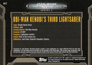 2013 Topps Star Wars: Galactic Files Series 2 #617 Obi-Wan Kenobi's Third Lightsaber Back