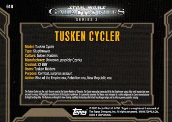 2013 Topps Star Wars: Galactic Files Series 2 #618 Tusken Cycler Back