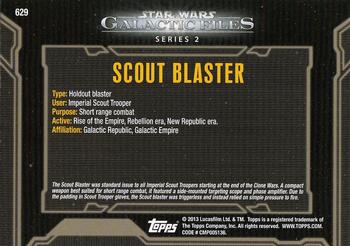 2013 Topps Star Wars: Galactic Files Series 2 #629 Scout Blaster Back