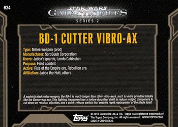 2013 Topps Star Wars: Galactic Files Series 2 #634 BD-1 Cutter Vibro-Ax Back