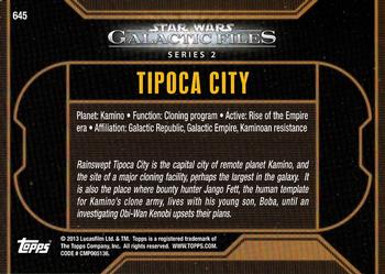 2013 Topps Star Wars: Galactic Files Series 2 #645 Tipoca City Back