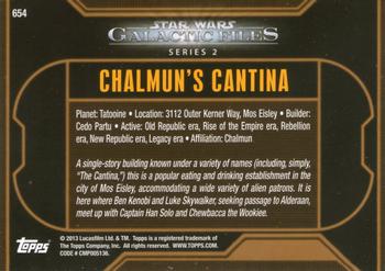 2013 Topps Star Wars: Galactic Files Series 2 #654 Chalmun's Cantina Back