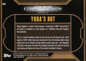 2013 Topps Star Wars: Galactic Files Series 2 #662 Yoda's Hut Back