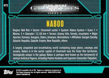 2013 Topps Star Wars: Galactic Files Series 2 #672 Naboo Back