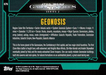 2013 Topps Star Wars: Galactic Files Series 2 #676 Geonosis Back