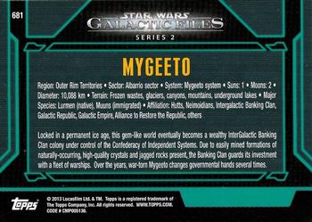 2013 Topps Star Wars: Galactic Files Series 2 #681 Mygeeto Back