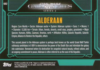 2013 Topps Star Wars: Galactic Files Series 2 #682 Alderaan Back