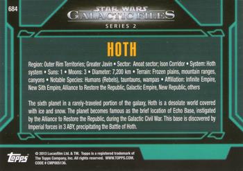 2013 Topps Star Wars: Galactic Files Series 2 #684 Hoth Back