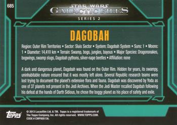2013 Topps Star Wars: Galactic Files Series 2 #685 Dagobah Back