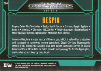 2013 Topps Star Wars: Galactic Files Series 2 #686 Bespin Back