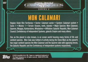 2013 Topps Star Wars: Galactic Files Series 2 #697 Mon Calamari Back