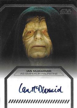 2013 Topps Star Wars: Galactic Files Series 2 - Autographs #17 Ian McDiarmid Front