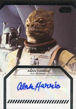 2013 Topps Star Wars: Galactic Files Series 2 - Autographs #7 Alan Harris Front