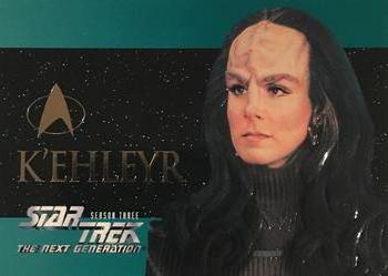 1995 SkyBox Star Trek: The Next Generation Season 3 - Foil Embossed #S18 K'Ehleyr Front