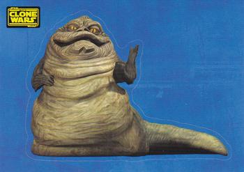 2008 Topps Star Wars The Clone Wars Stickers #12 Jabba the Hutt Front