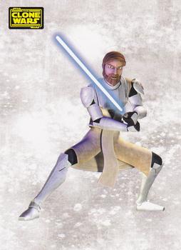 2008 Topps Star Wars The Clone Wars Stickers #25 Obi-Wan Kenobi Front