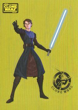 2008 Topps Star Wars The Clone Wars Stickers #27 Anakin Skywalker Front