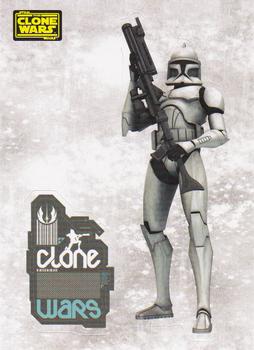 2008 Topps Star Wars The Clone Wars Stickers #37 Clone Trooper Front