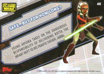 2008 Topps Star Wars The Clone Wars Stickers #46 Safe..but for how long? Back