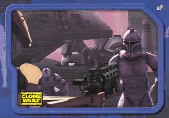 2008 Topps Star Wars The Clone Wars Stickers #48 Clone troopers strike! Front