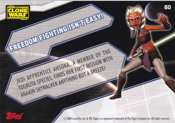 2008 Topps Star Wars The Clone Wars Stickers #60 Freedom fighting isn't easy! Back