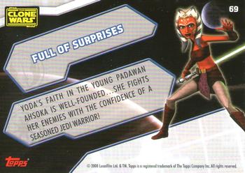 2008 Topps Star Wars The Clone Wars Stickers #69 Full of surprises Back