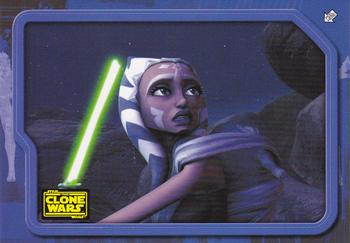 2008 Topps Star Wars The Clone Wars Stickers #81 Ahsoka stands her ground Front