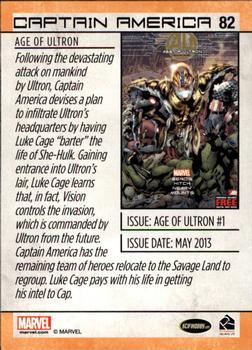 2014 Rittenhouse Marvel Universe #82 Captain America Back