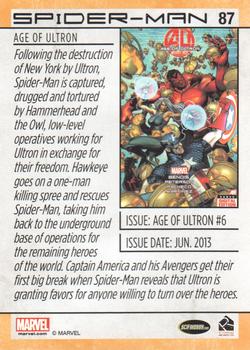 2014 Rittenhouse Marvel Universe #87 Spider-Man Back