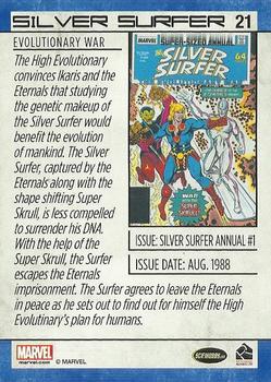 2014 Rittenhouse Marvel Universe - Sapphire #21 Silver Surfer Back