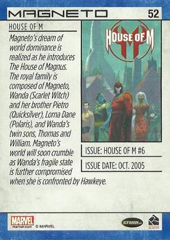 2014 Rittenhouse Marvel Universe - Sapphire #52 Magneto Back