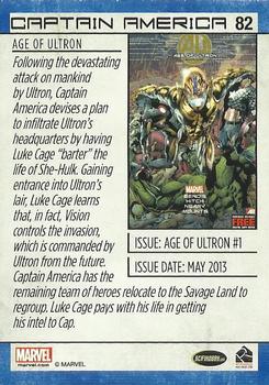 2014 Rittenhouse Marvel Universe - Sapphire #82 Captain America Back