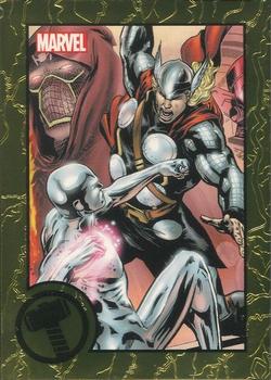 2014 Rittenhouse Marvel Universe - Marvel Greatest Battles Expansion Thor Gold #96 Thor / Silver Surfer Front