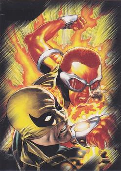 2014 Rittenhouse Marvel Universe - Heroes and Villains Expansion #84 Iron First / Powerman Front