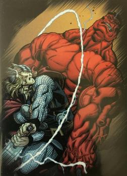 2014 Rittenhouse Marvel Universe - Heroes and Villains Expansion #89 Thor / Red Hulk Front