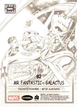 2014 Rittenhouse Marvel Universe - Heroes and Villains Expansion #82 Mr. Fantastic / Galactus Back