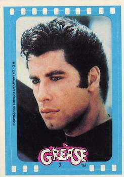 1978 Topps Grease - Stickers #7 John Travolta as Danny Front